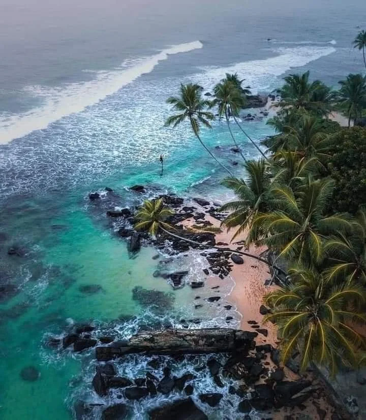 South coast beach in Sri Lanka